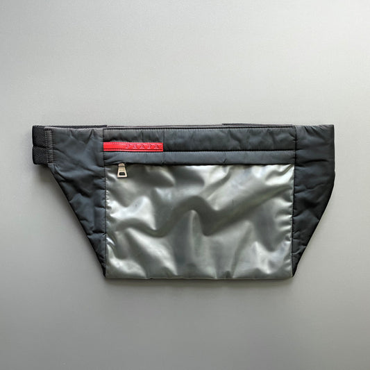 Prada Sport Black SS99 Runway Translucent 3M Pouch Bag