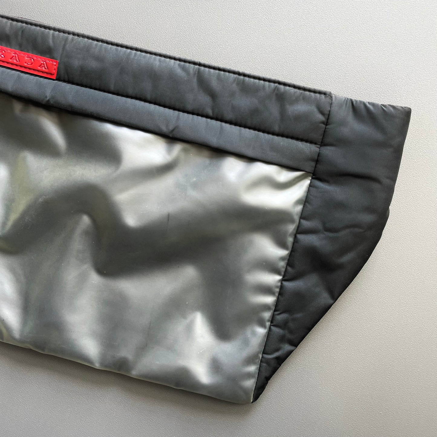 Prada Sport Black SS99 Runway Translucent 3M Pouch Bag