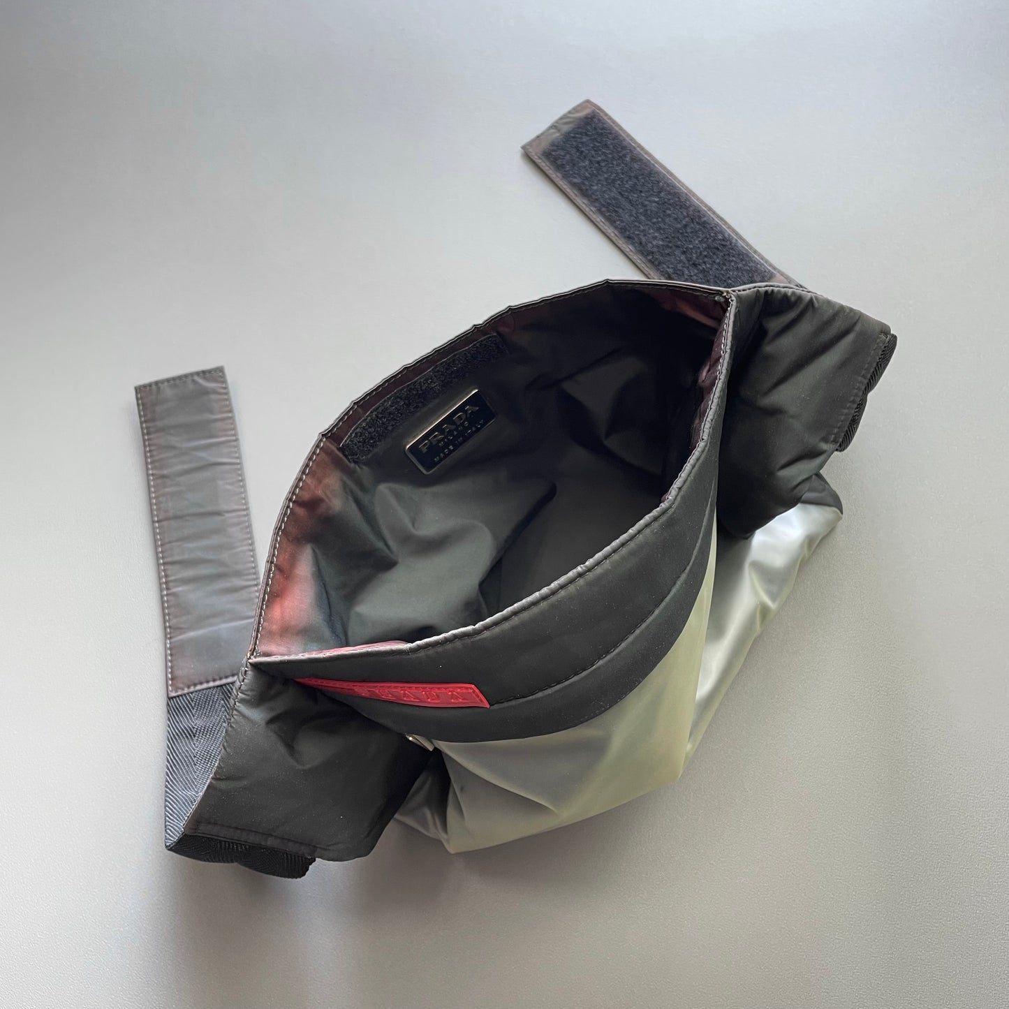 Prada Sport Black SS99 Runway Translucent 3M Pouch Bag