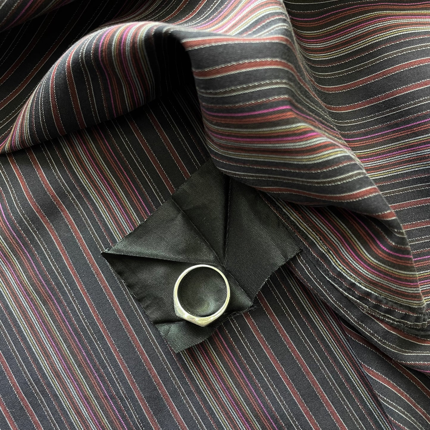 Prada Red Black & Purple 00s Fine Stripe Shirt