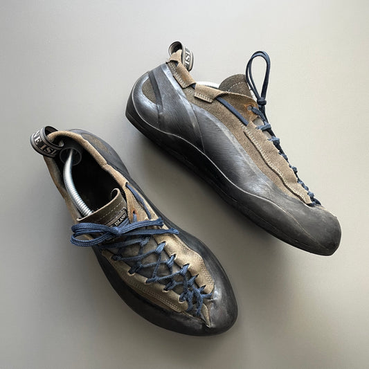 Stone Island X La Sportiva Brown & Navy 00s Suede Climbing Shoes