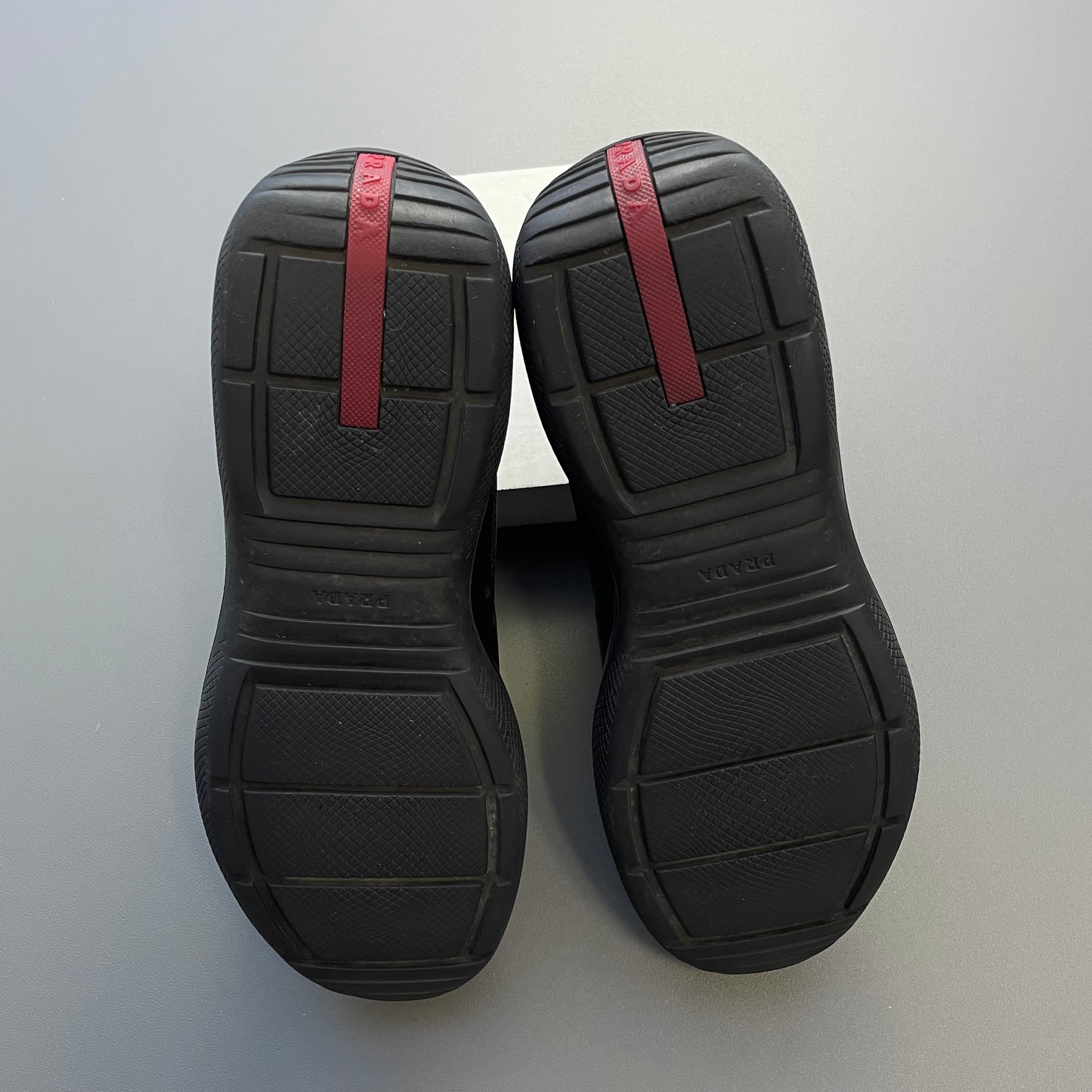 Prada Sport Black 00s Leather Americas Cup Velcro Strap Trainers