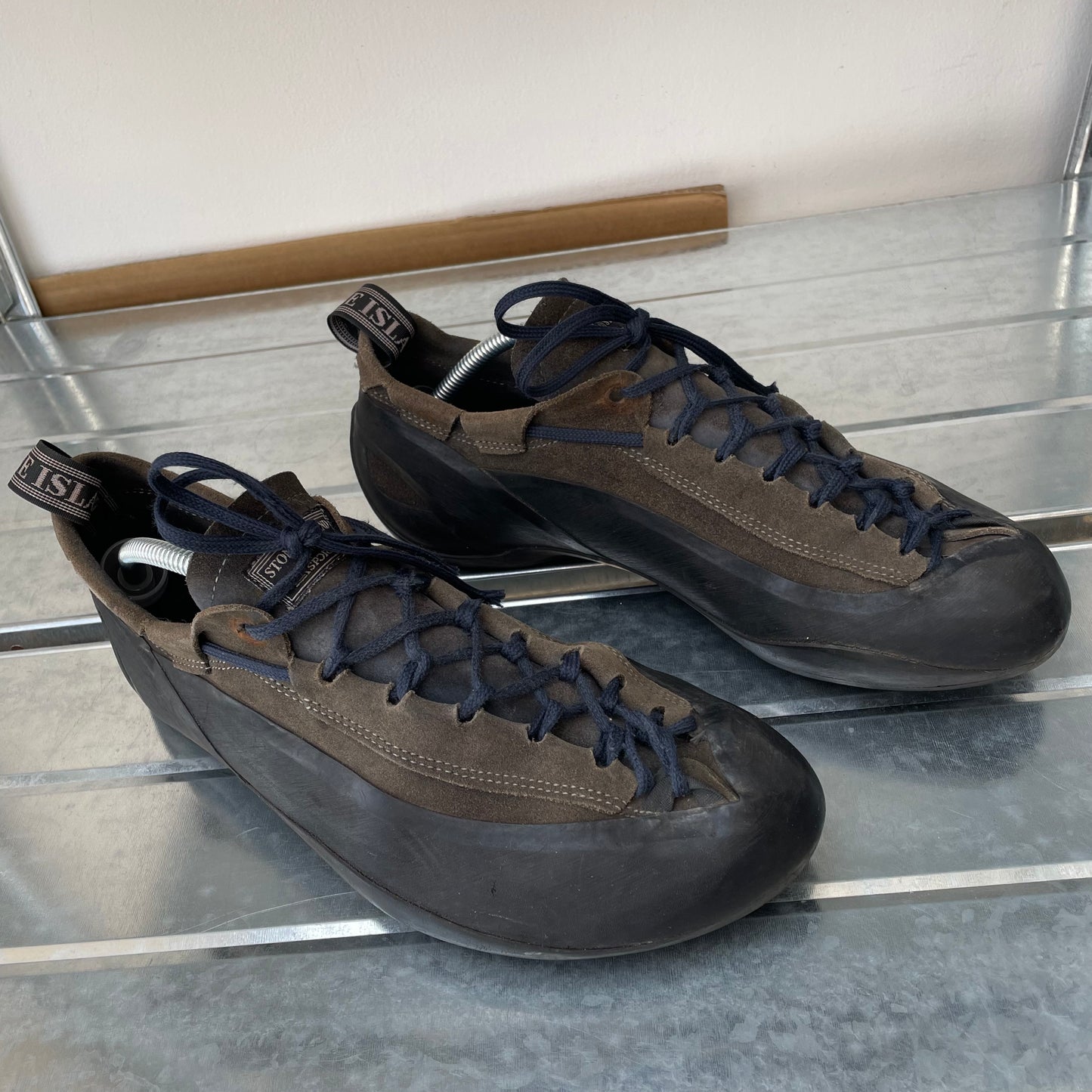 Stone Island X La Sportiva Brown & Navy 00s Suede Climbing Shoes