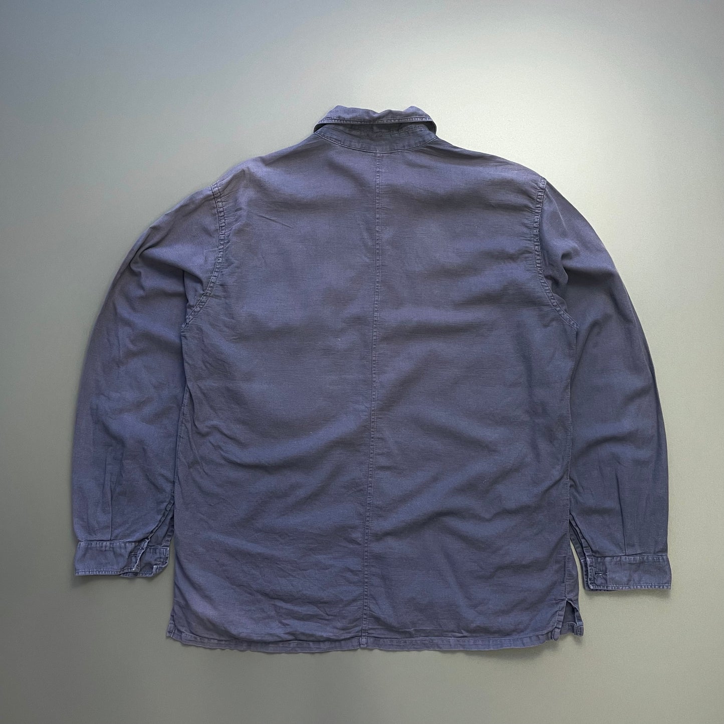 Stone Island Navy SS99 Cotton Canvas Lightweight Shirt