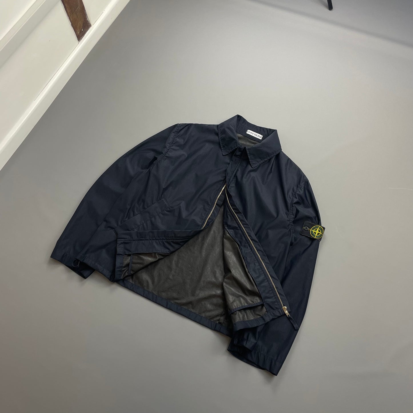 Stone Island Navy AW03 Nylon Lightweight Harrington Jacket