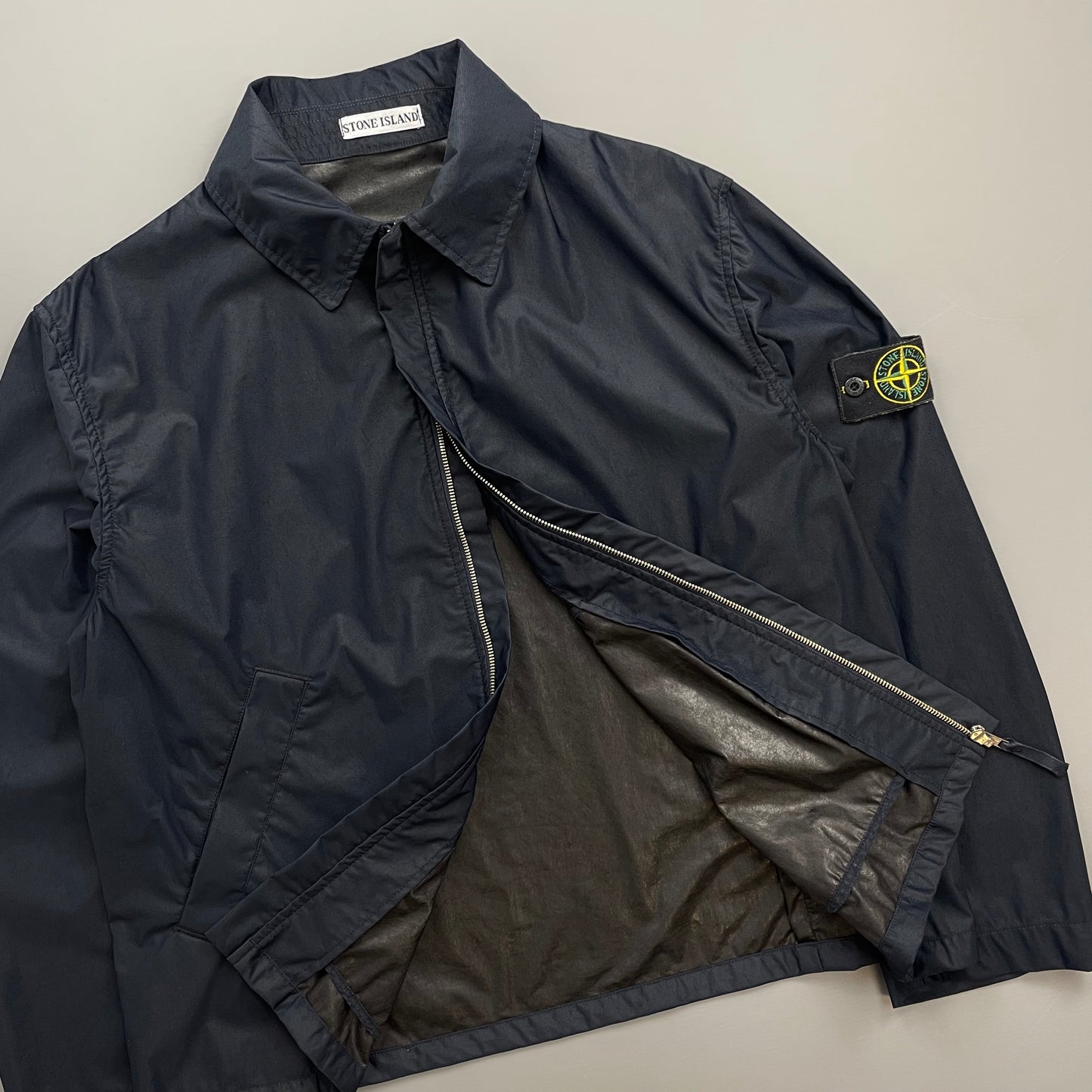 Stone Island Navy AW03 Nylon Lightweight Harrington Jacket