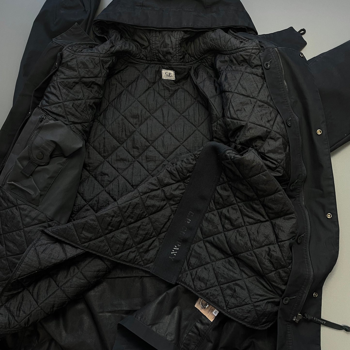 C.P. Company Black AW02 Coated 2-in-1 Liner Parka Jacket