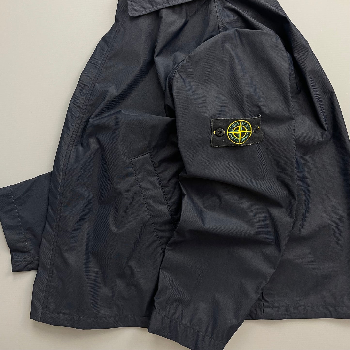 Stone Island Navy AW03 Nylon Lightweight Harrington Jacket