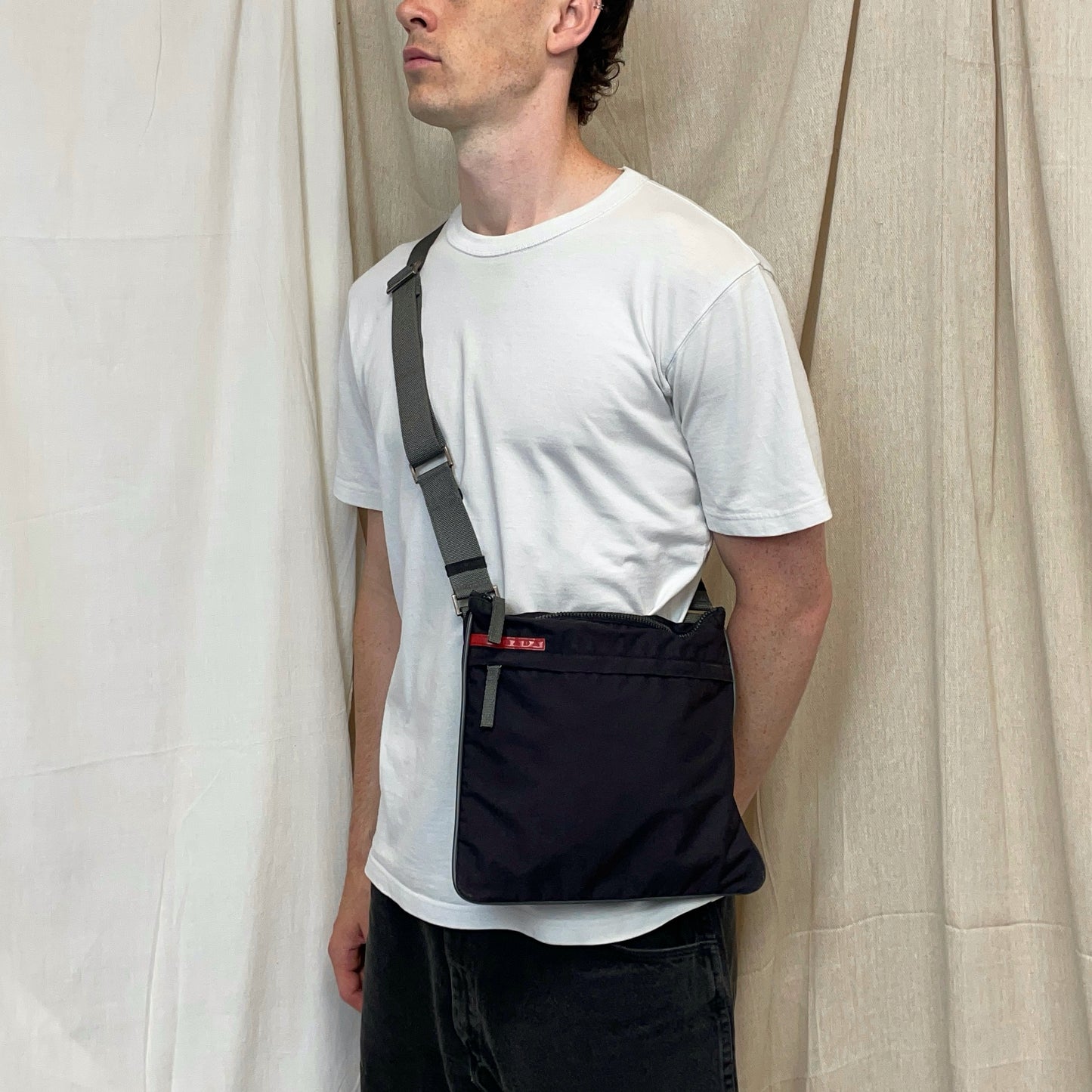 Prada Sport Black 00s Crossbody Shoulder Bag