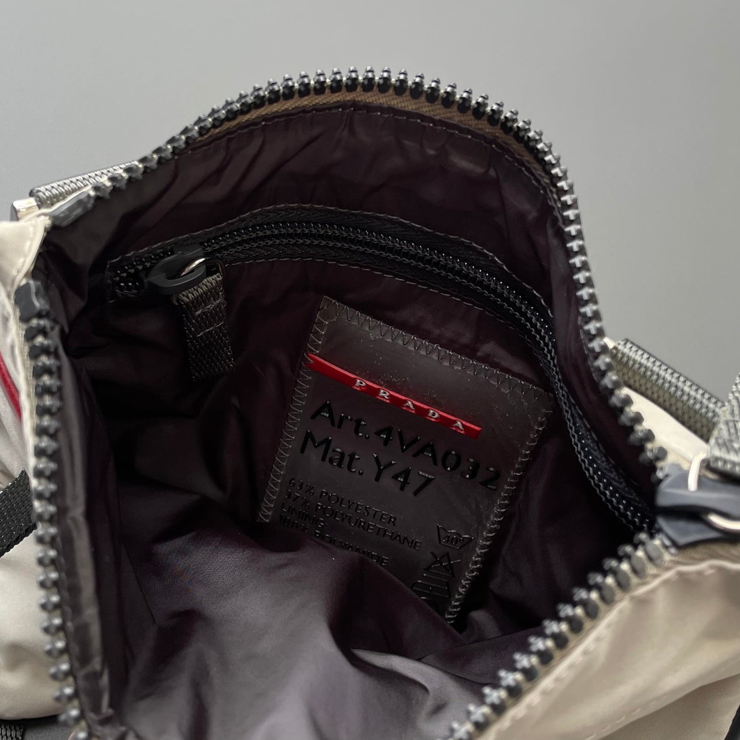 Prada Sport 'Pomice' Grey 00s Crossbody Bag