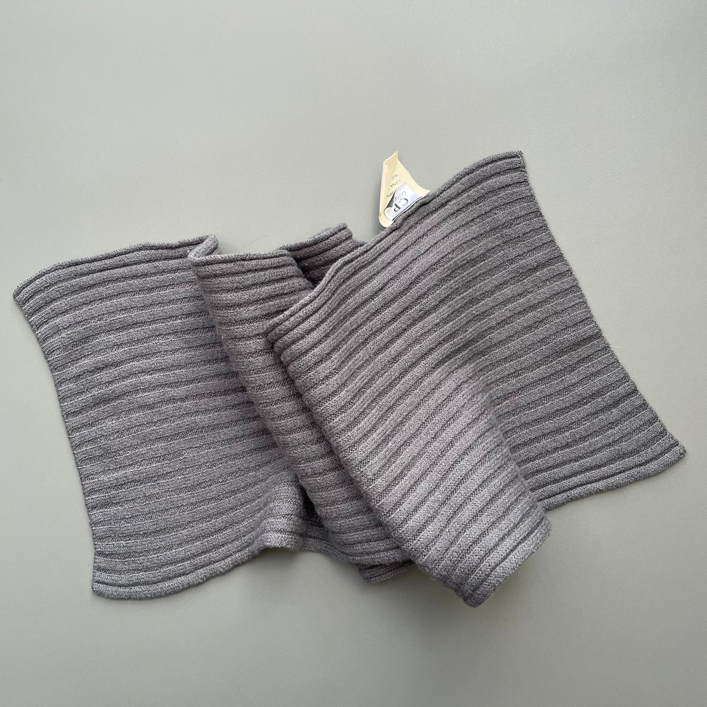 C.P. Company Grey AW99 Knit Wool Scarf