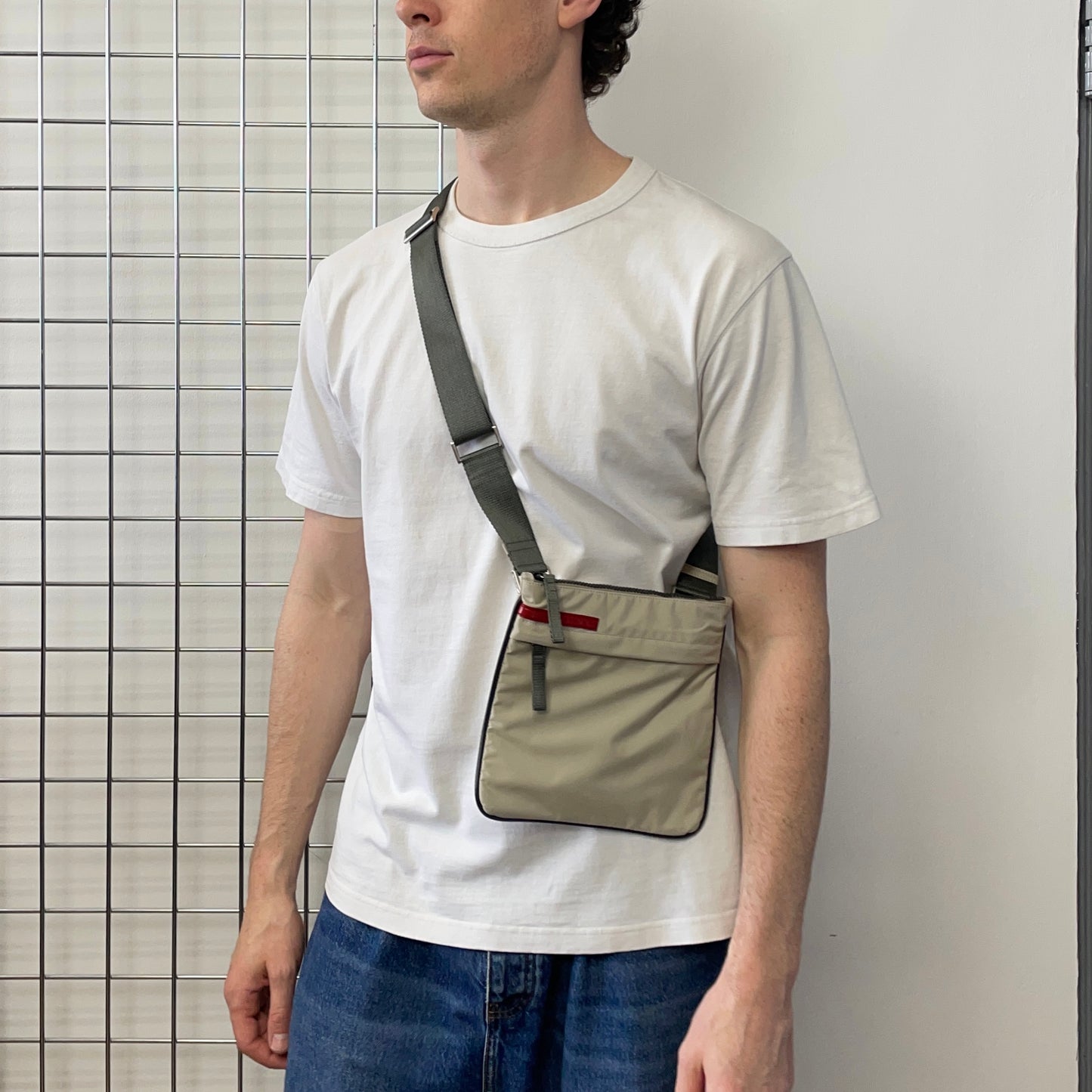 Prada Sport 'Pomice' Grey 00s Crossbody Bag
