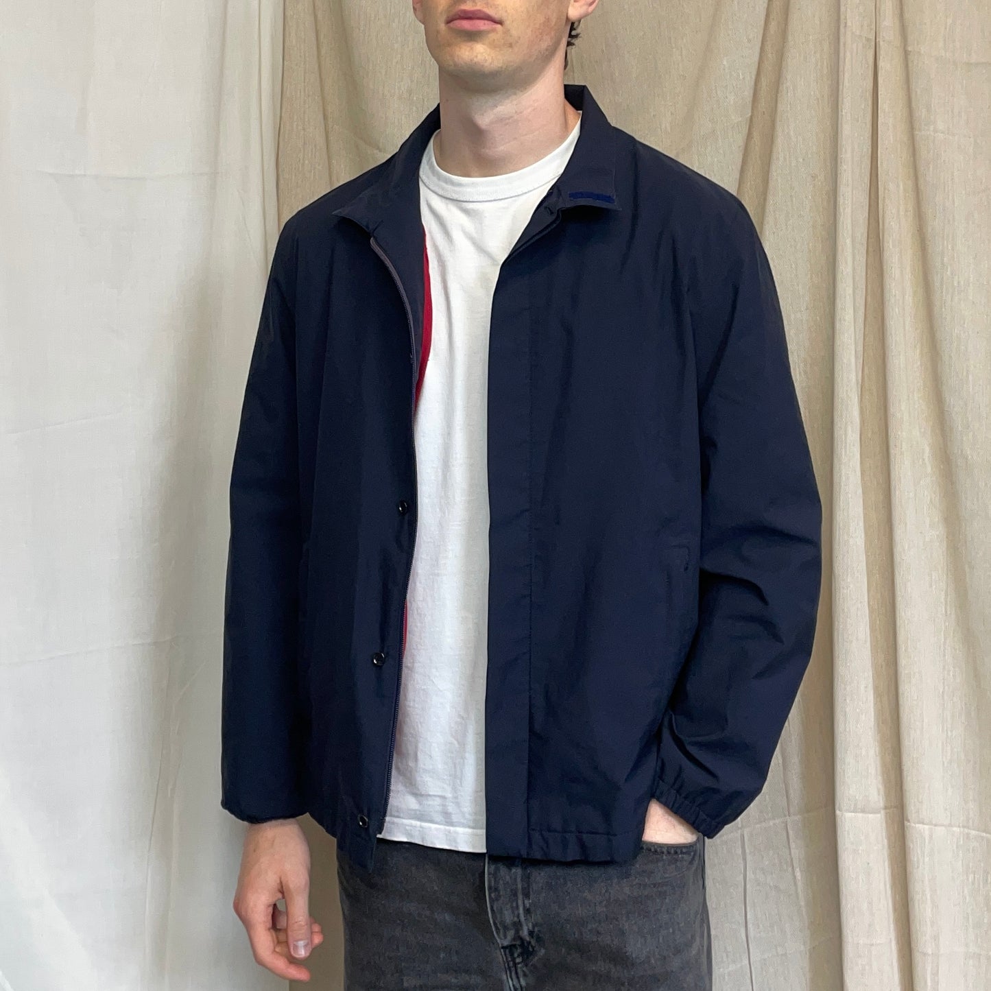 Prada Sport Navy 00s Goretex Hidden-Vent Technical Jacket