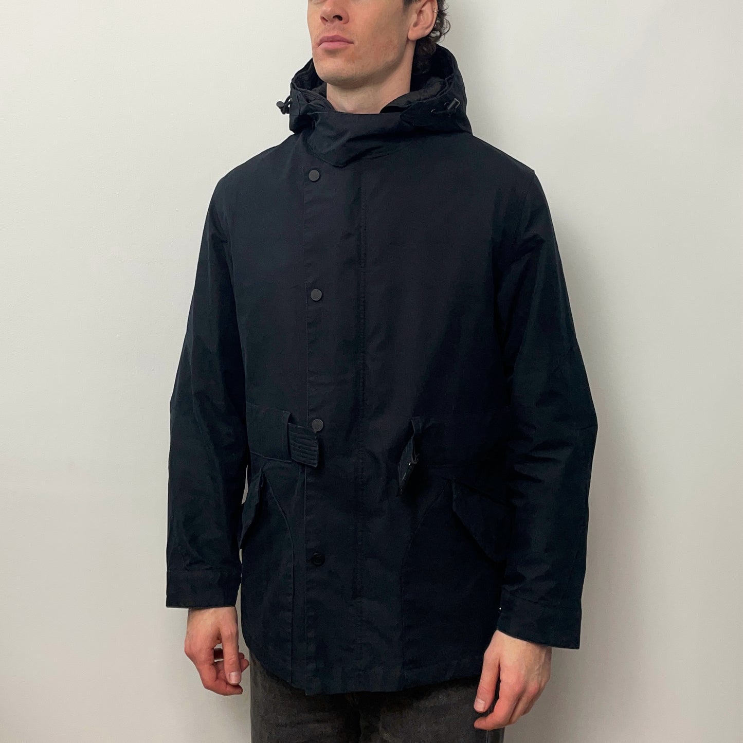 C.P. Company Black AW02 Coated 2-in-1 Liner Parka Jacket