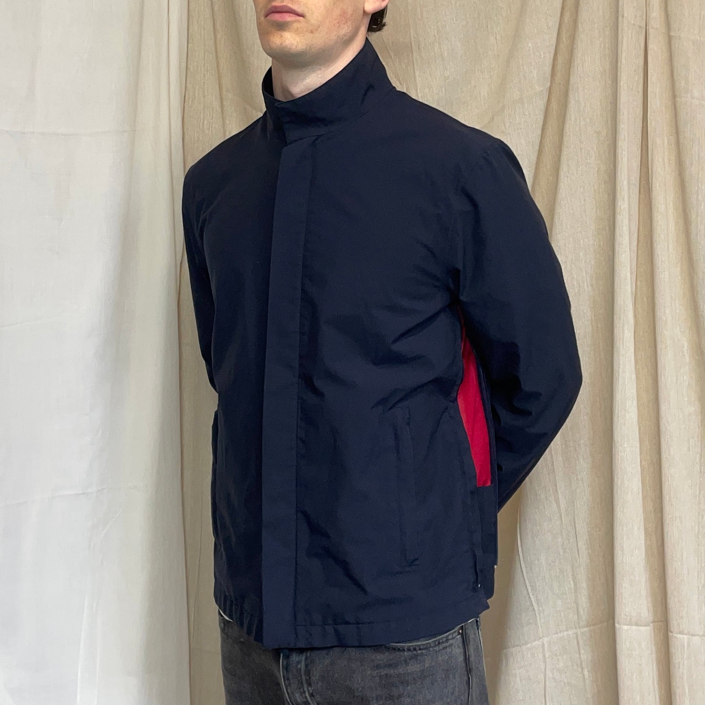 Prada Sport Navy 00s Goretex Hidden-Vent Technical Jacket