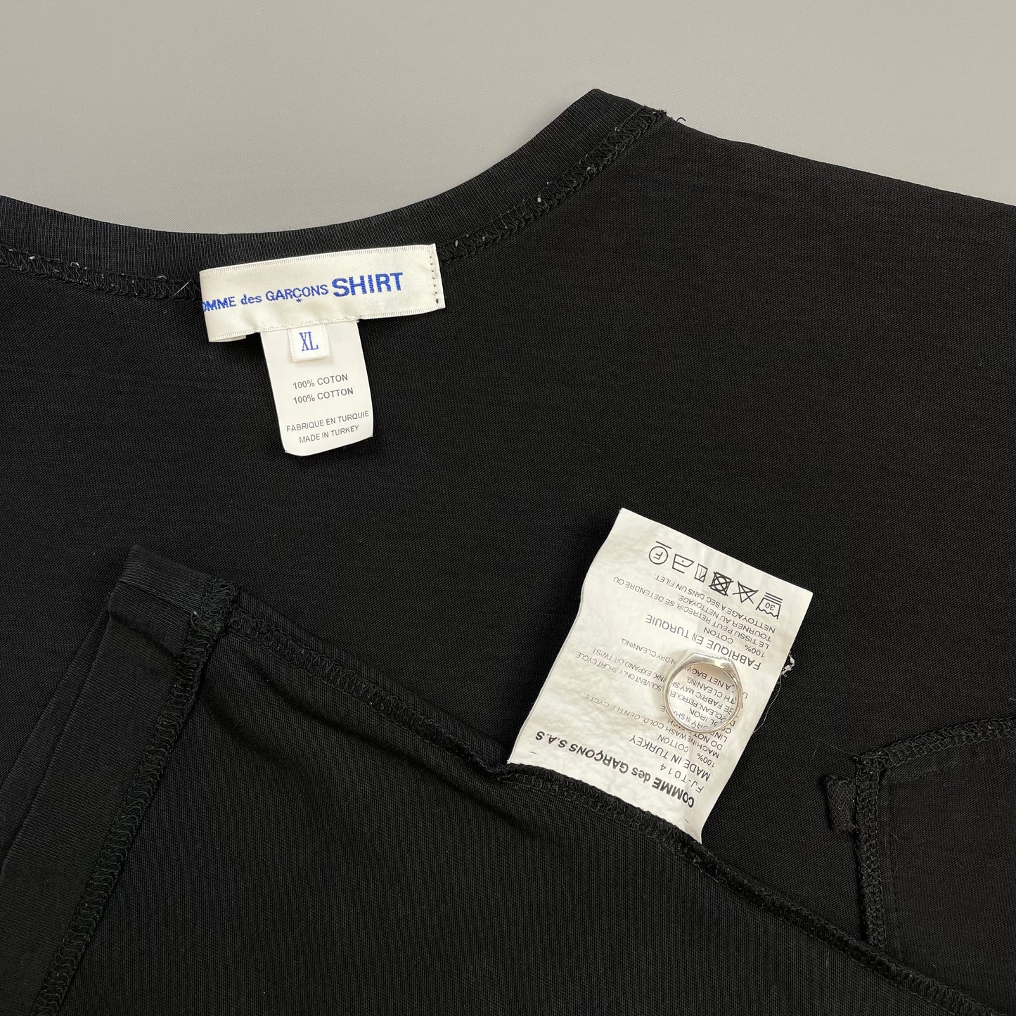 Comme Des Garçons Shirt Black Technical Pocket T-Shirt