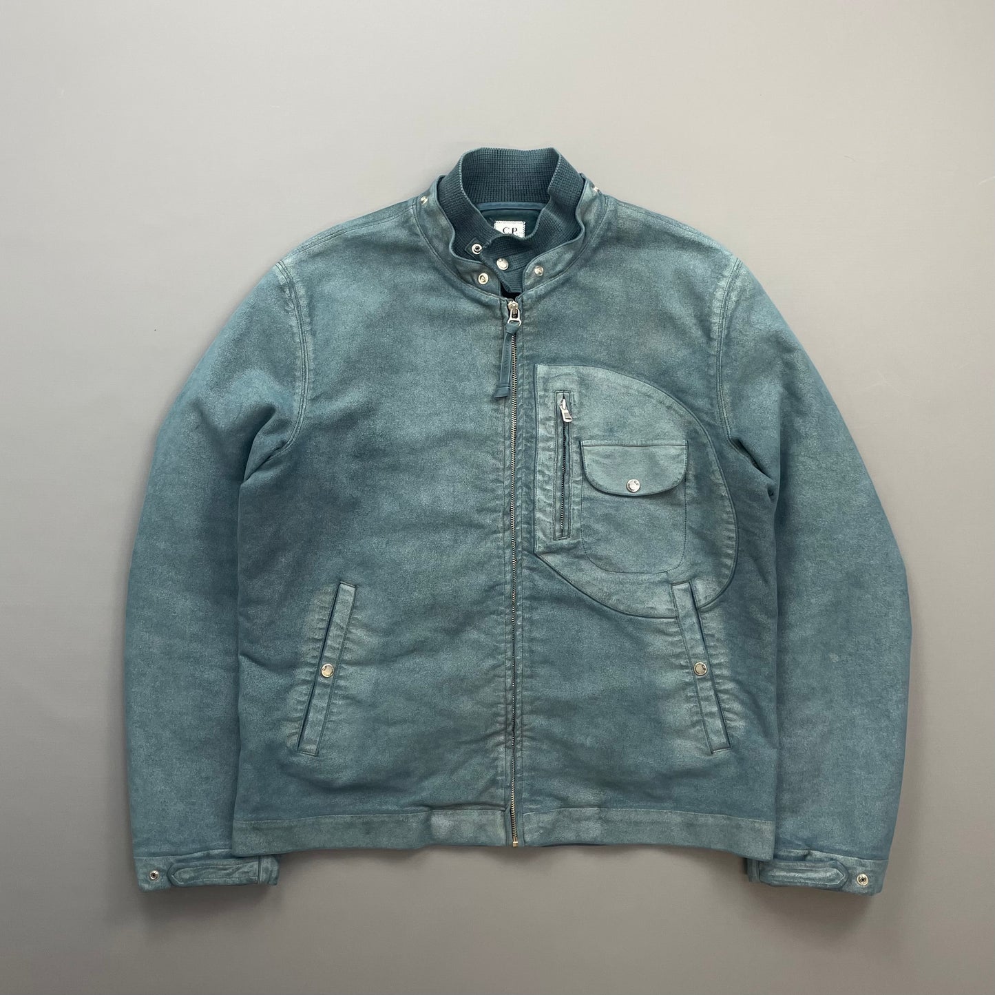 C.P. Company Blue (Custom Dyed) AW04 Moleskin Archive Goggle Jacket