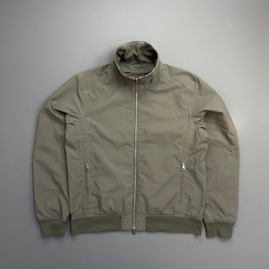 Prada Sport Grey Goretex Windbreaker Harrington Jacket
