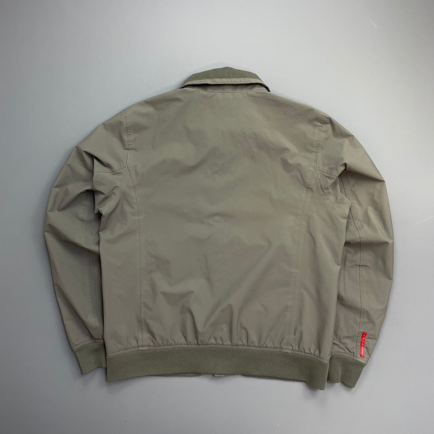 Prada Sport Grey Goretex Windbreaker Harrington Jacket