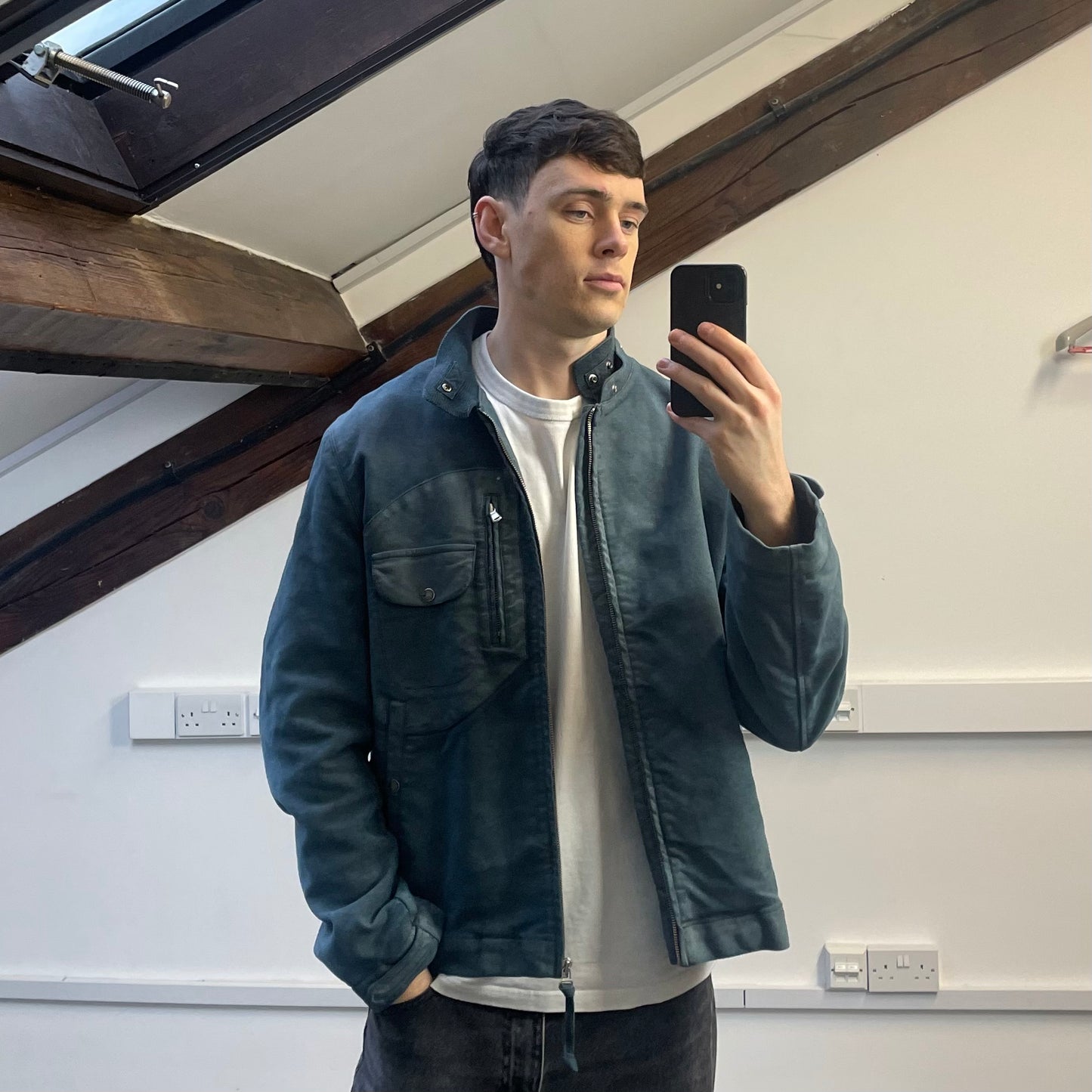 C.P. Company Blue (Custom Dyed) AW04 Moleskin Archive Goggle Jacket
