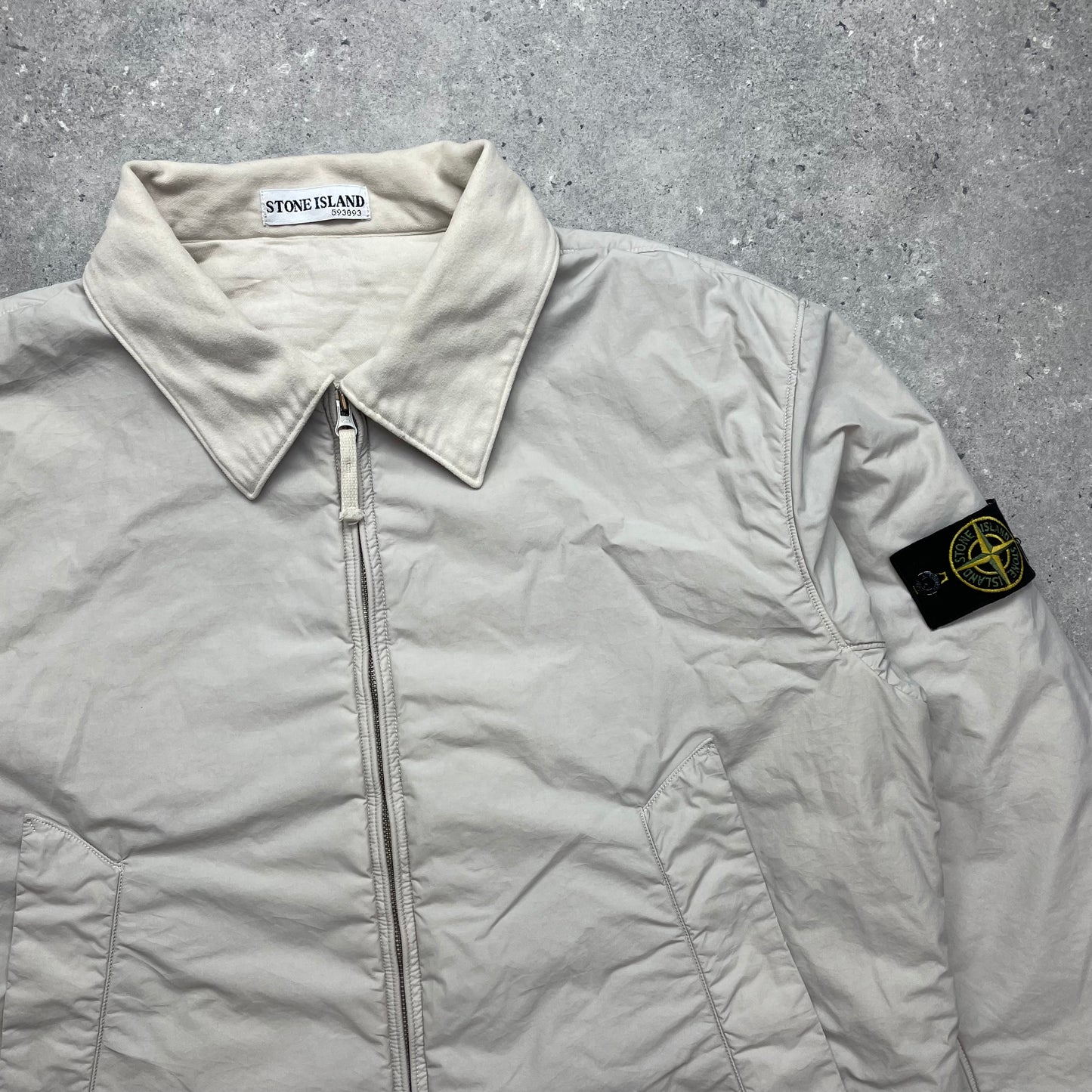 Stone Island White Nylon Padded Jacket AW01