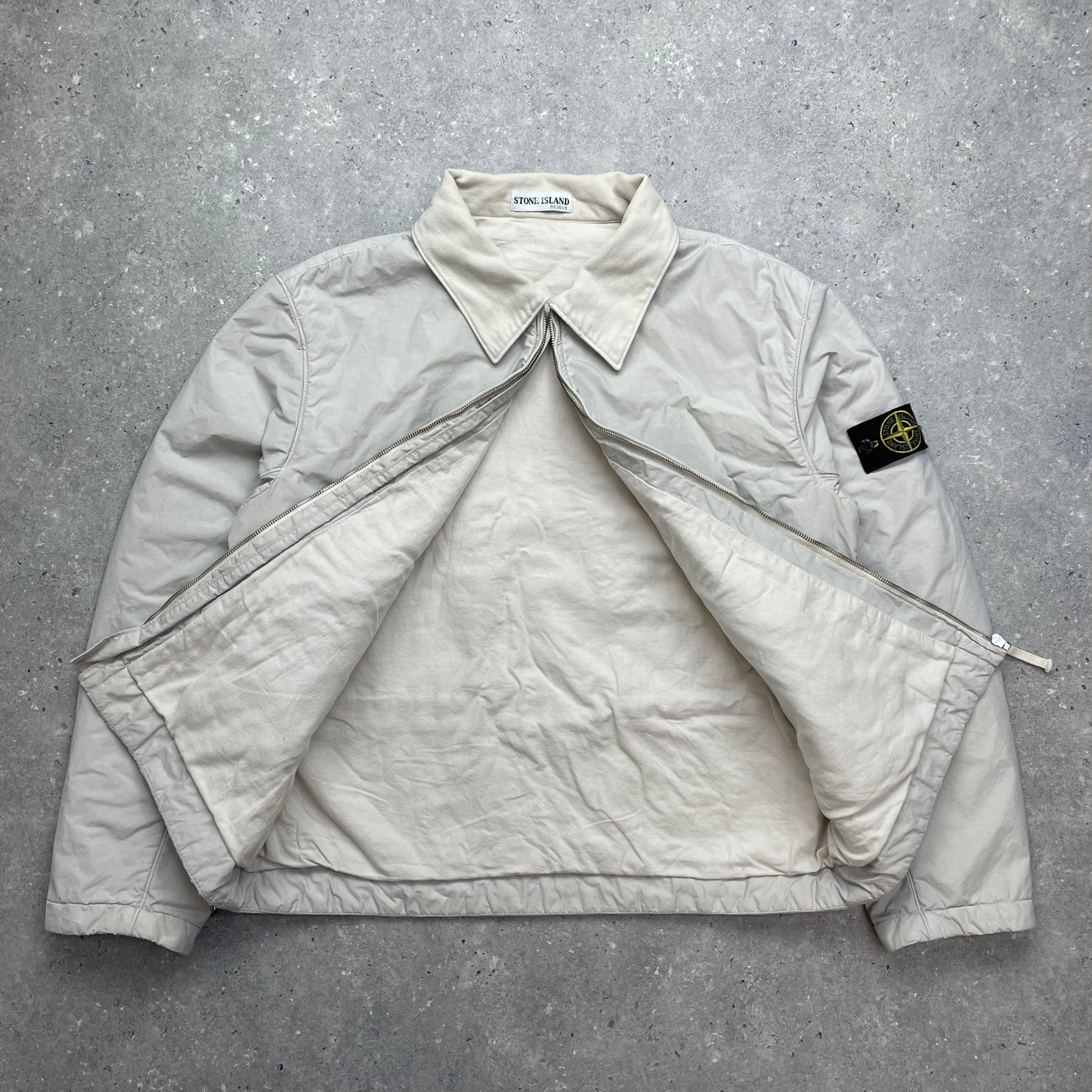 Stone Island White Nylon Padded Jacket AW01