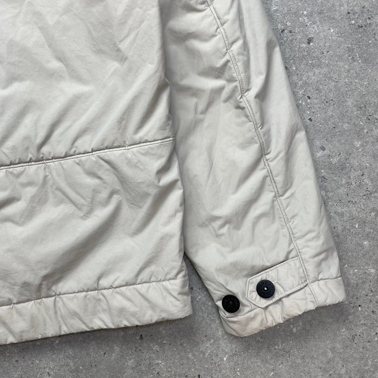Stone Island White Nylon Padded Jacket AW01