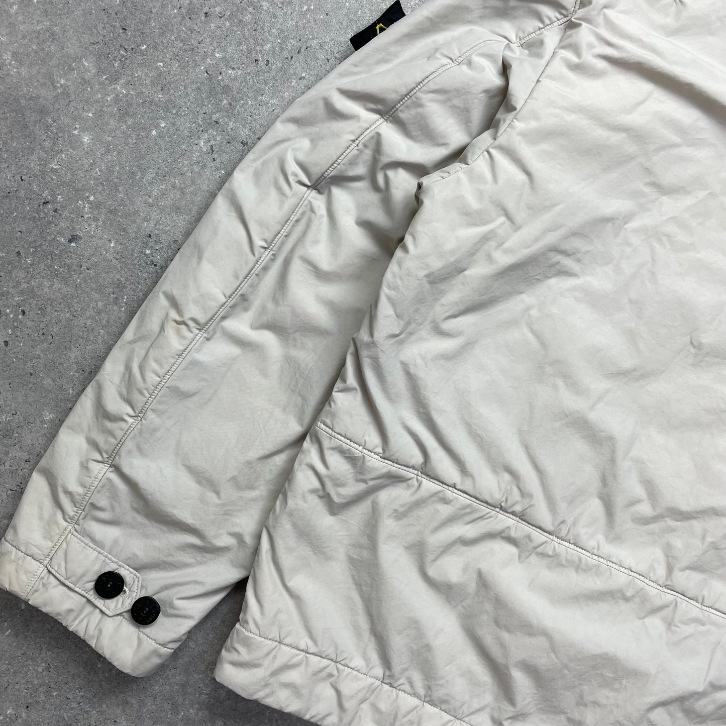 Stone Island White Nylon Padded Jacket AW01