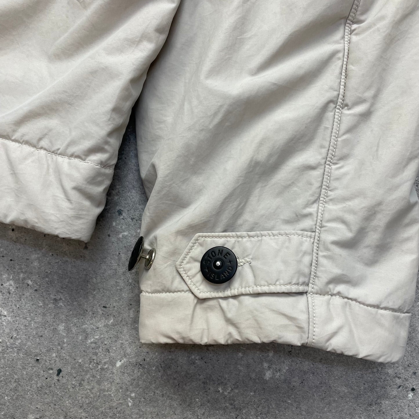 Stone Island White Nylon Padded Jacket AW01