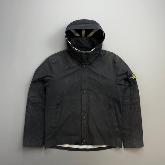 Stone Island Black AW07 Ventile 2-in-1 Dutch Rope Liner Technical Concealed Hood Jacket