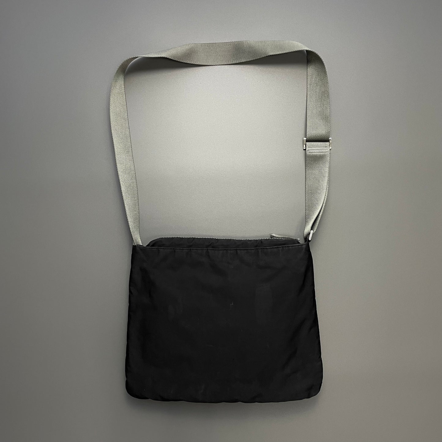 Prada Sport Black 00s Messenger Satchel Bag