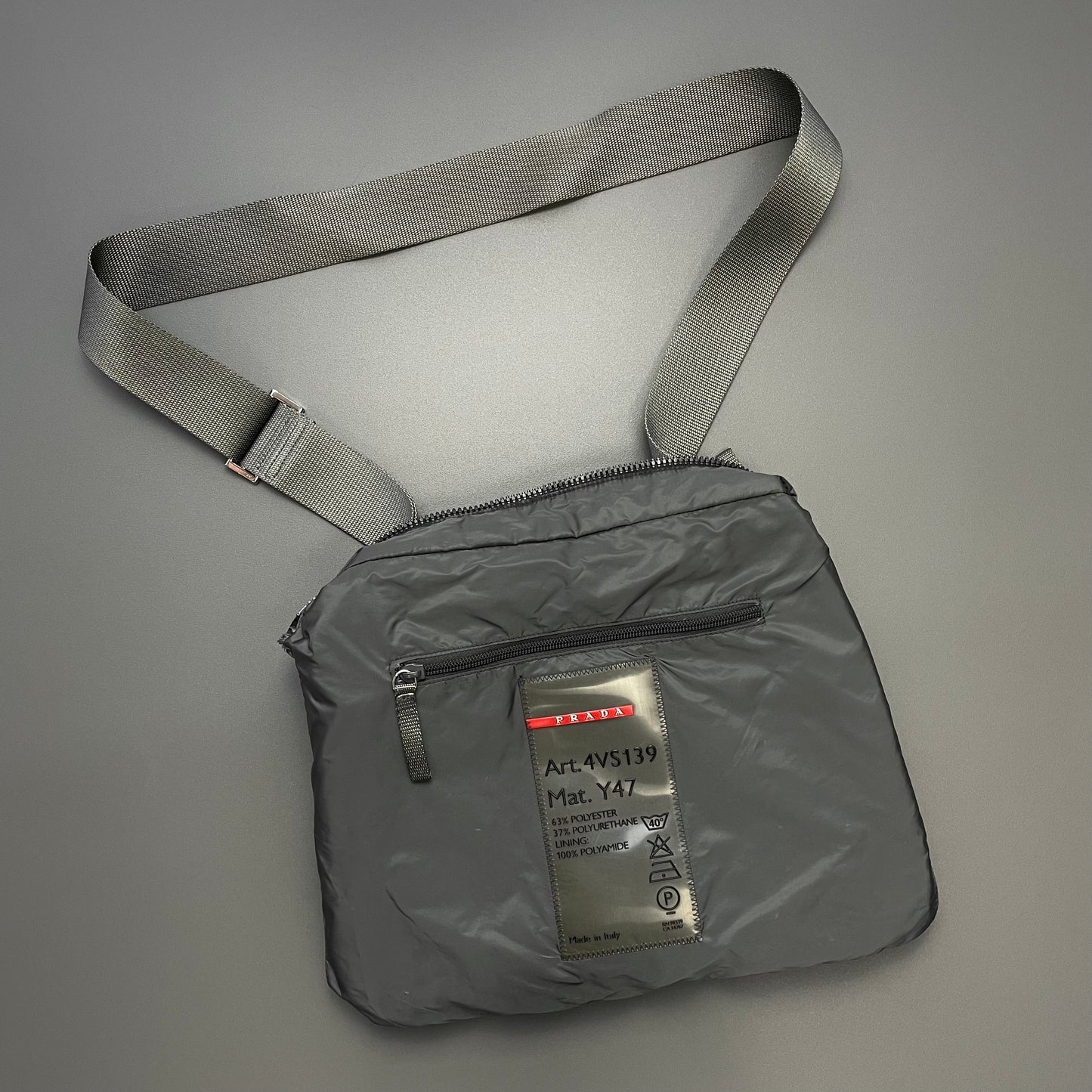 Prada Sport Black 00s Messenger Satchel Bag