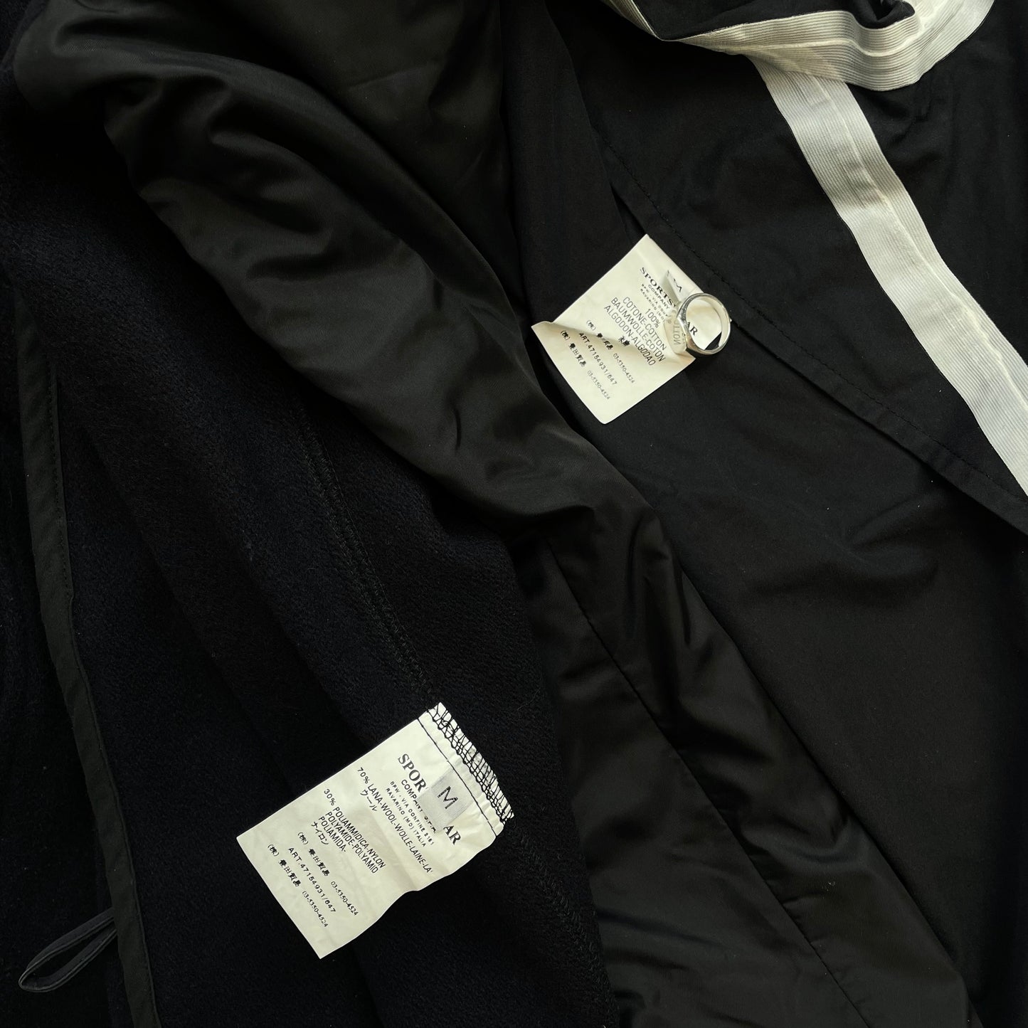 Stone Island Black AW07 Ventile 2-in-1 Dutch Rope Liner Technical Concealed Hood Jacket