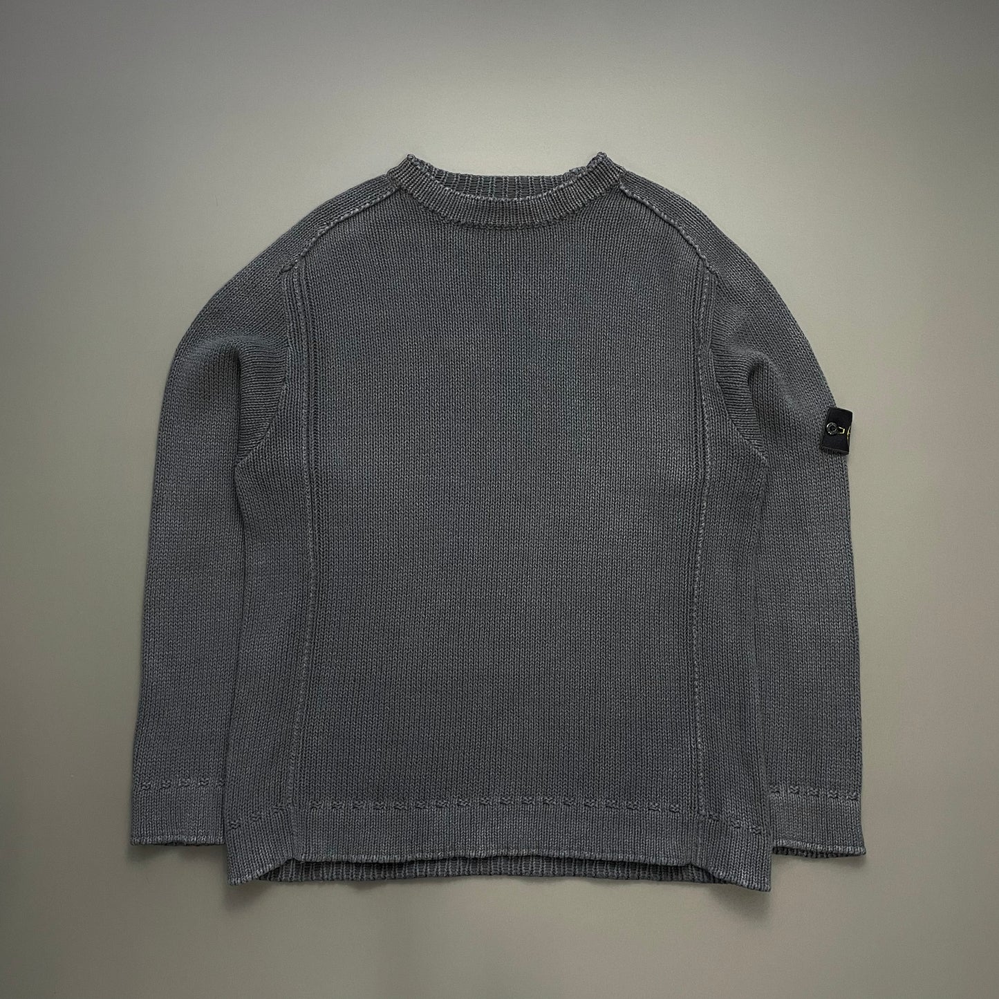 Stone Island Grey SS01 Heavyweight Knit Jumper