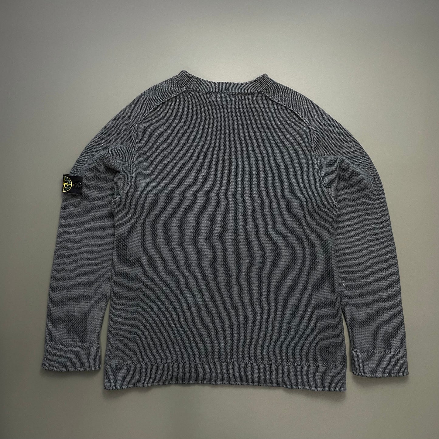 Stone Island Grey SS01 Heavyweight Knit Jumper