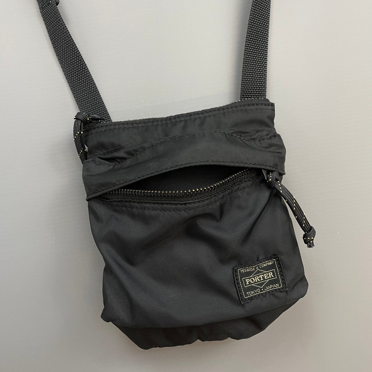 Porter Yoshida & Co. Black Nylon Crossbody Sling Bag