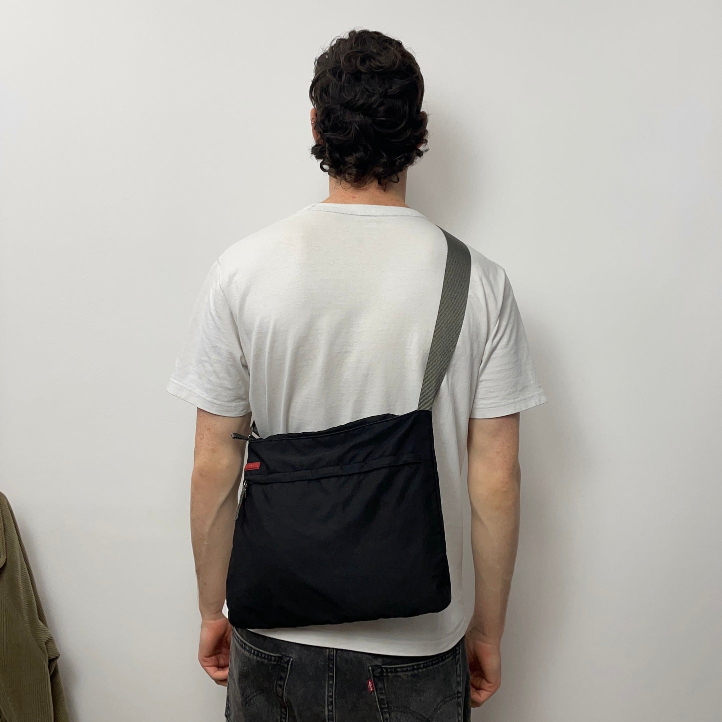 Prada Sport Black 00s Messenger Satchel Bag