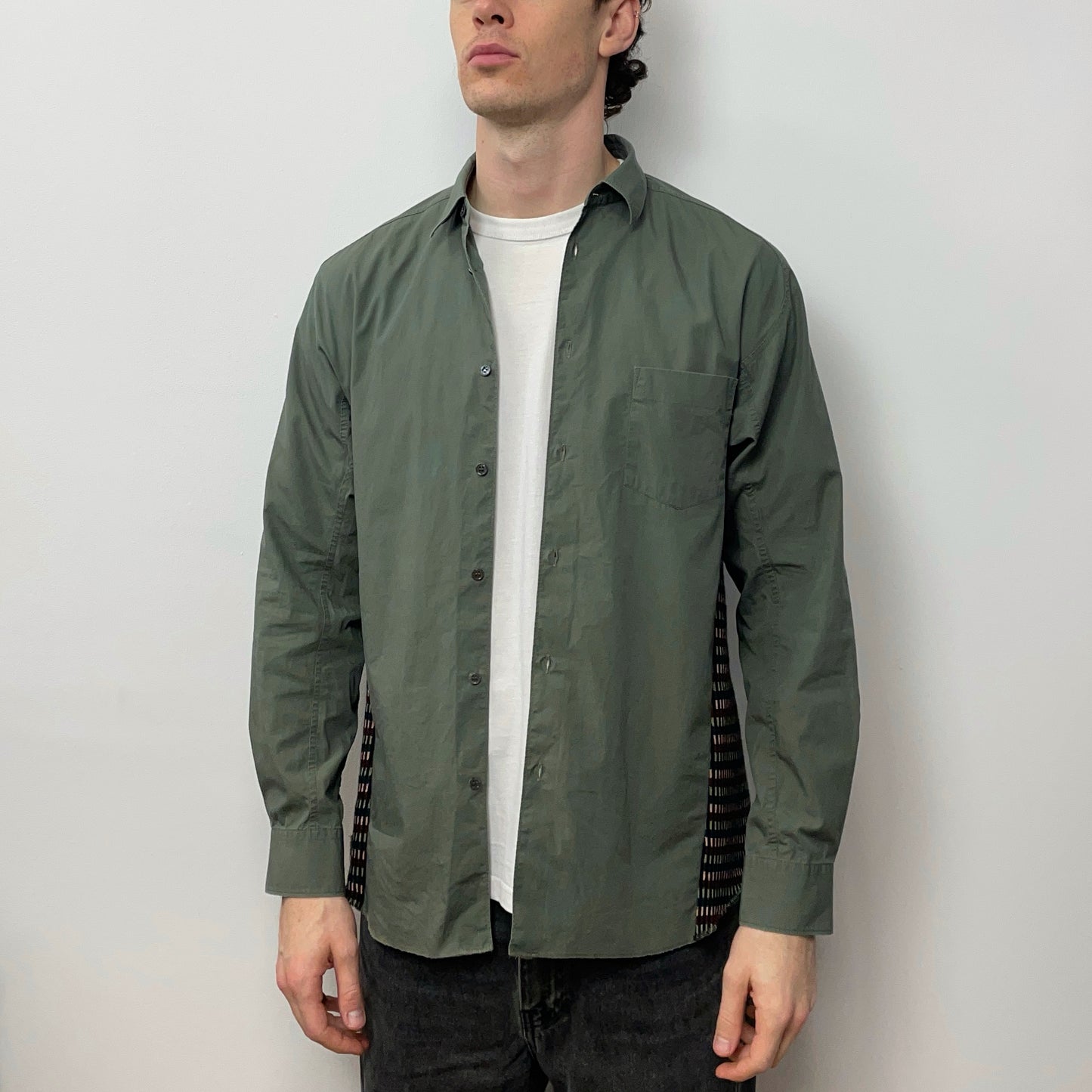 Comme Des Garçons Shirt SS10 Wool Panelled Shirt