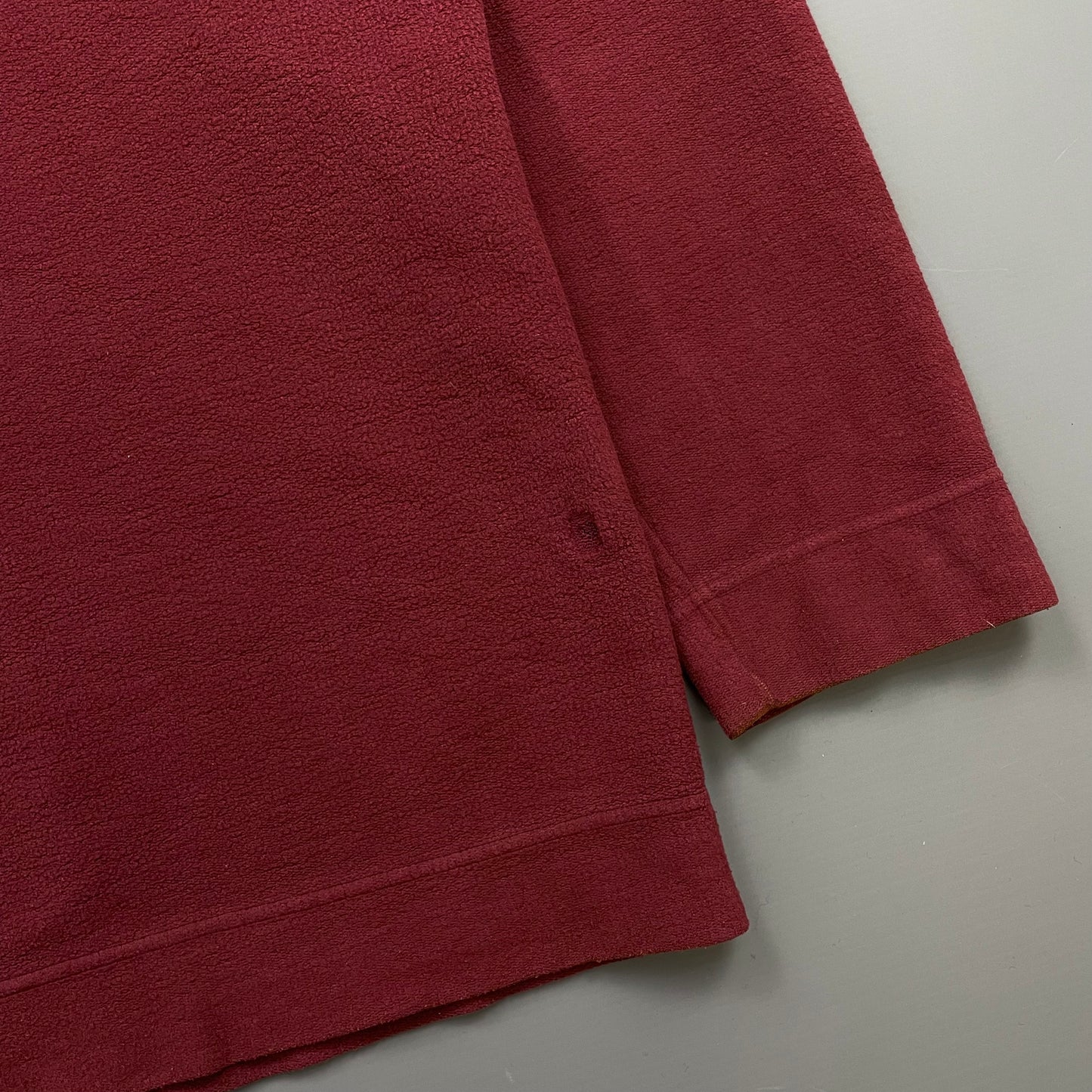 Stone Island Red AW96 Mockneck Green Edge Badge Jumper