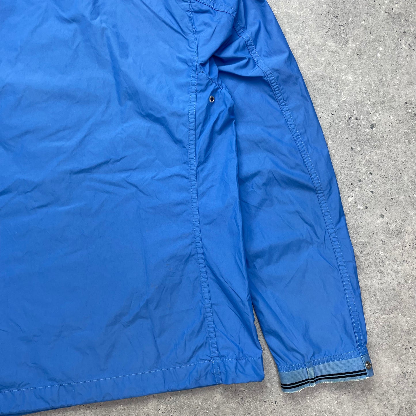 Stone Island Blue Spalmatura Nylon Hooded Jacket SS09