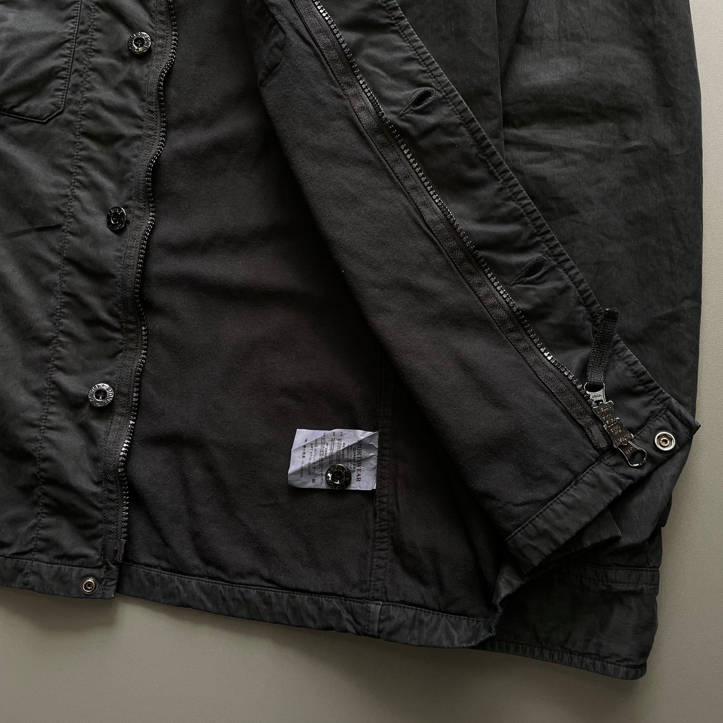 Stone Island Black AW07 Lined Overshirt Jacket