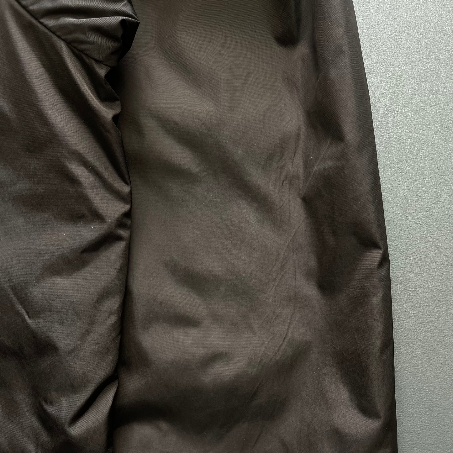 Prada Sport Brown 2007 Sleeve Spellout Nylon Hooded Windbreaker Jacket