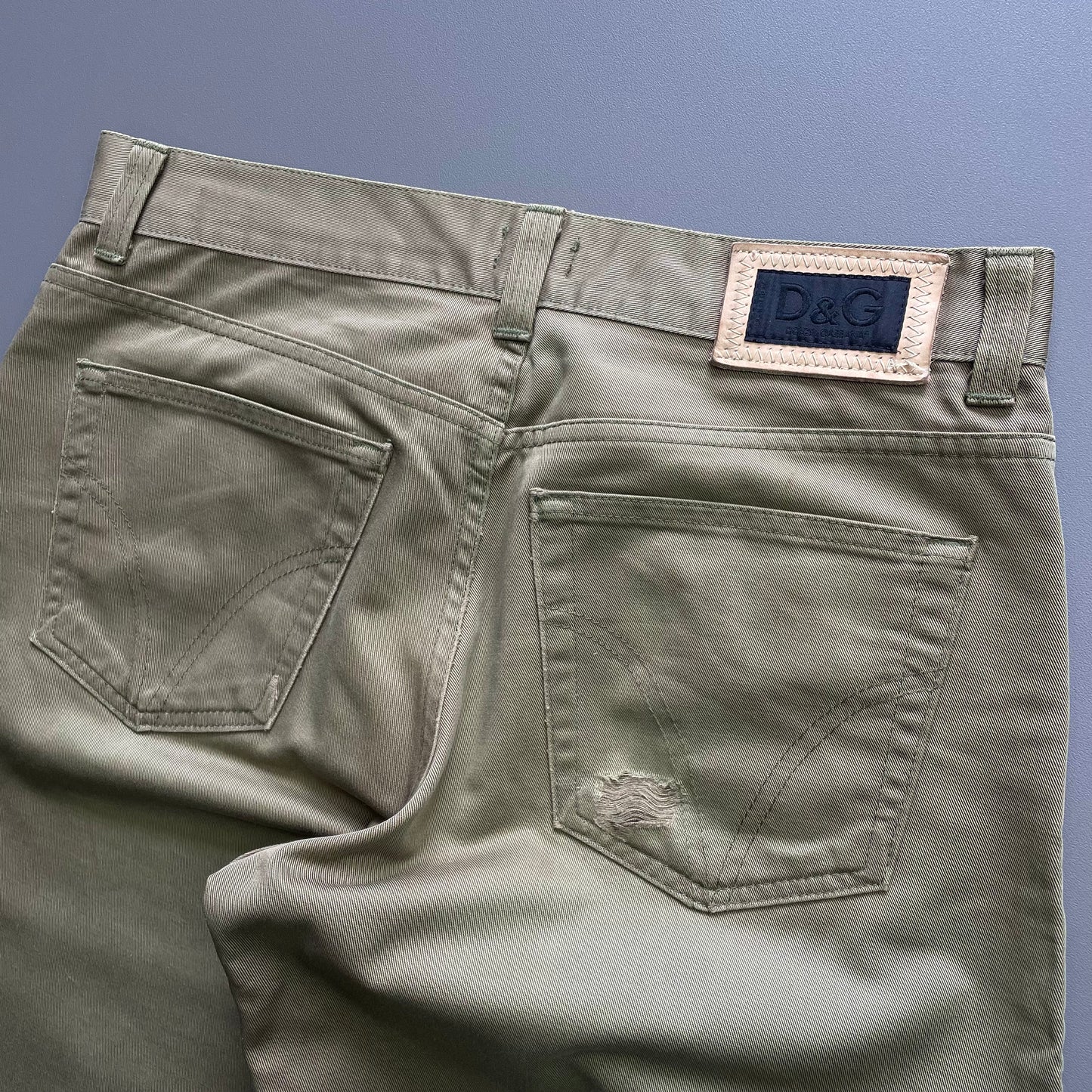 Dolce&Gabbana Khaki & Tan 00s Cargo 3/4 Zip Trousers