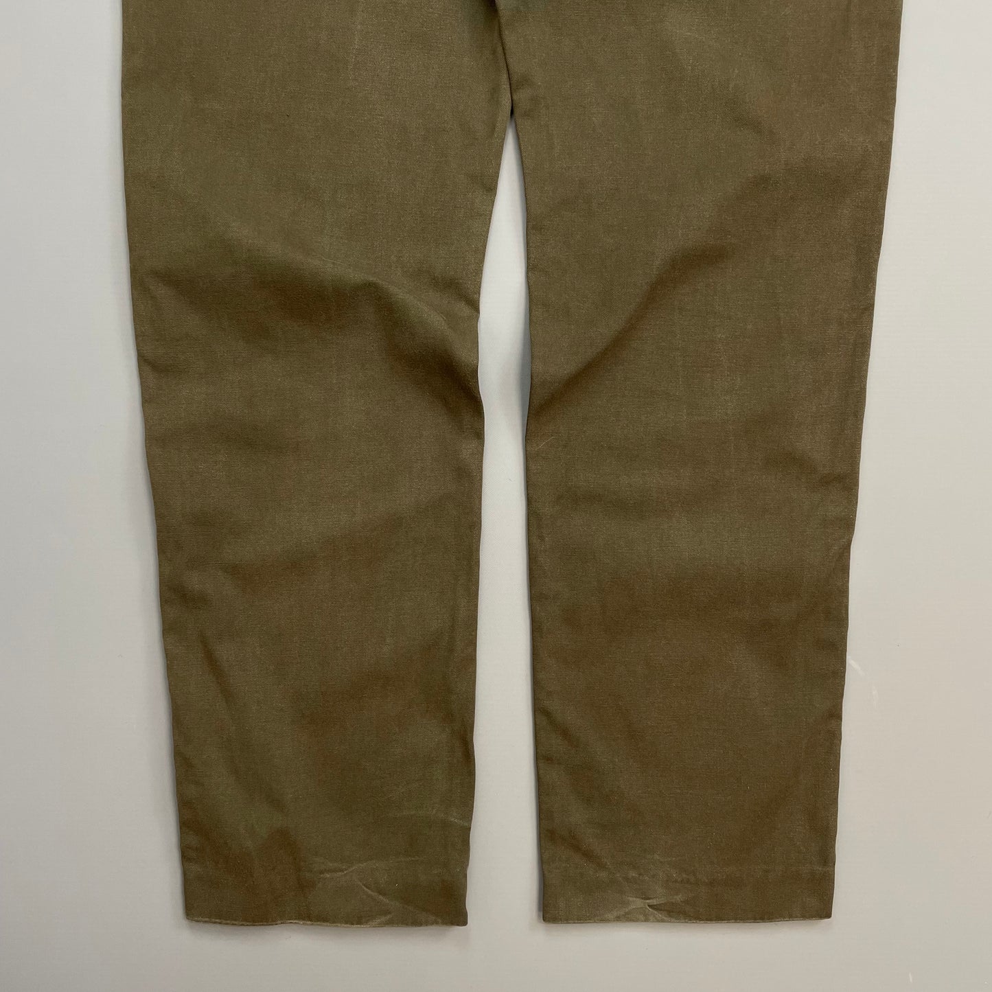 Stone Island Brown SS00 Cotton Canvas Slim Trousers