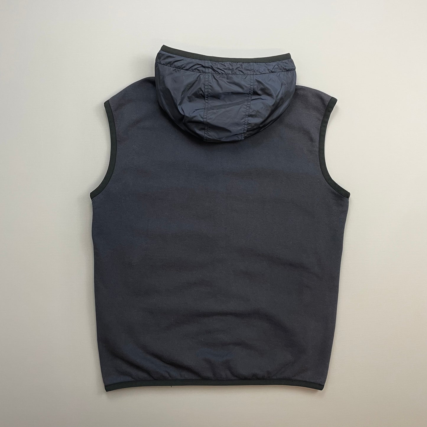 Prada Sport Navy 2017 Nylon Panelled Hooded Gilet Vest