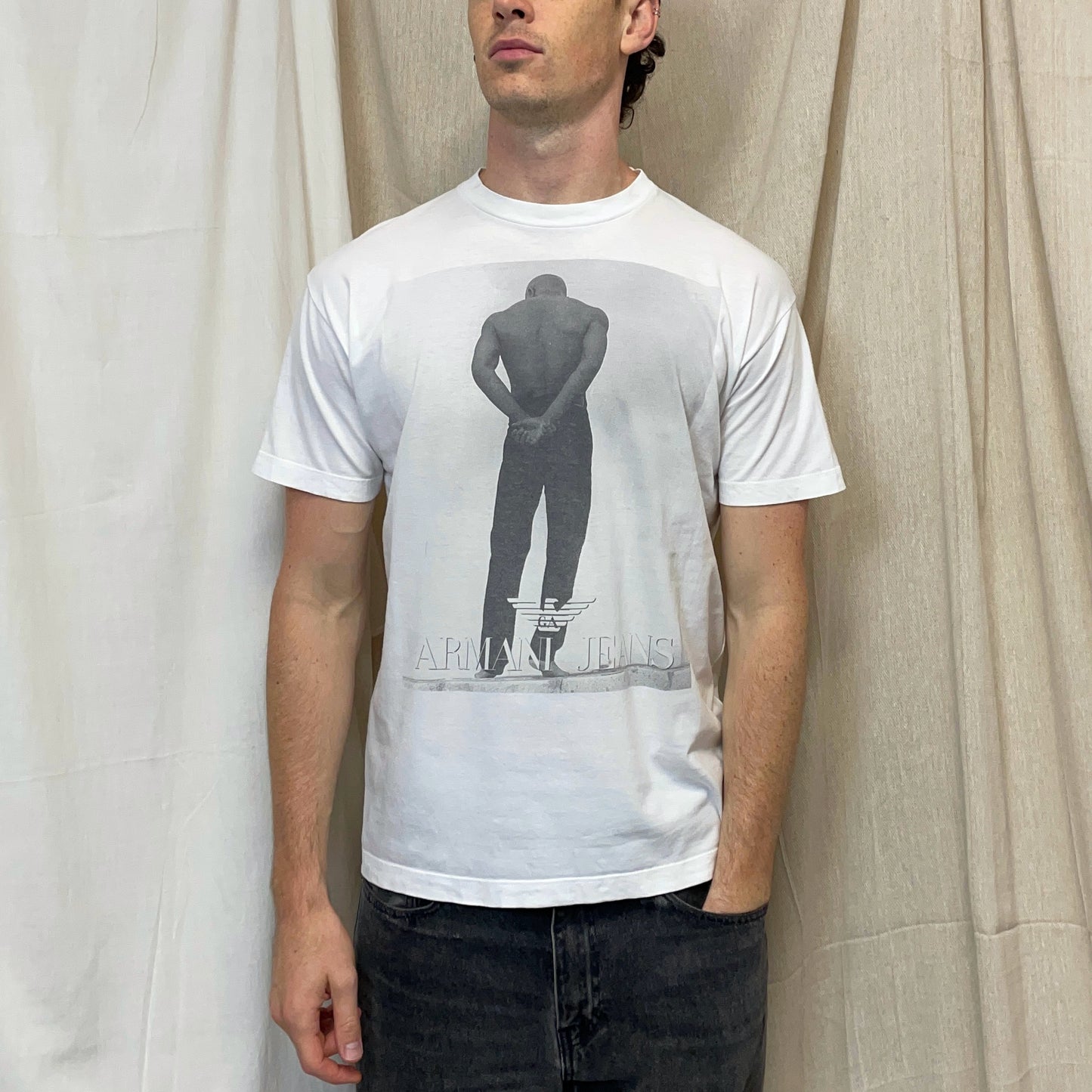 Armani Jeans 90s Graphic Spellout Tee