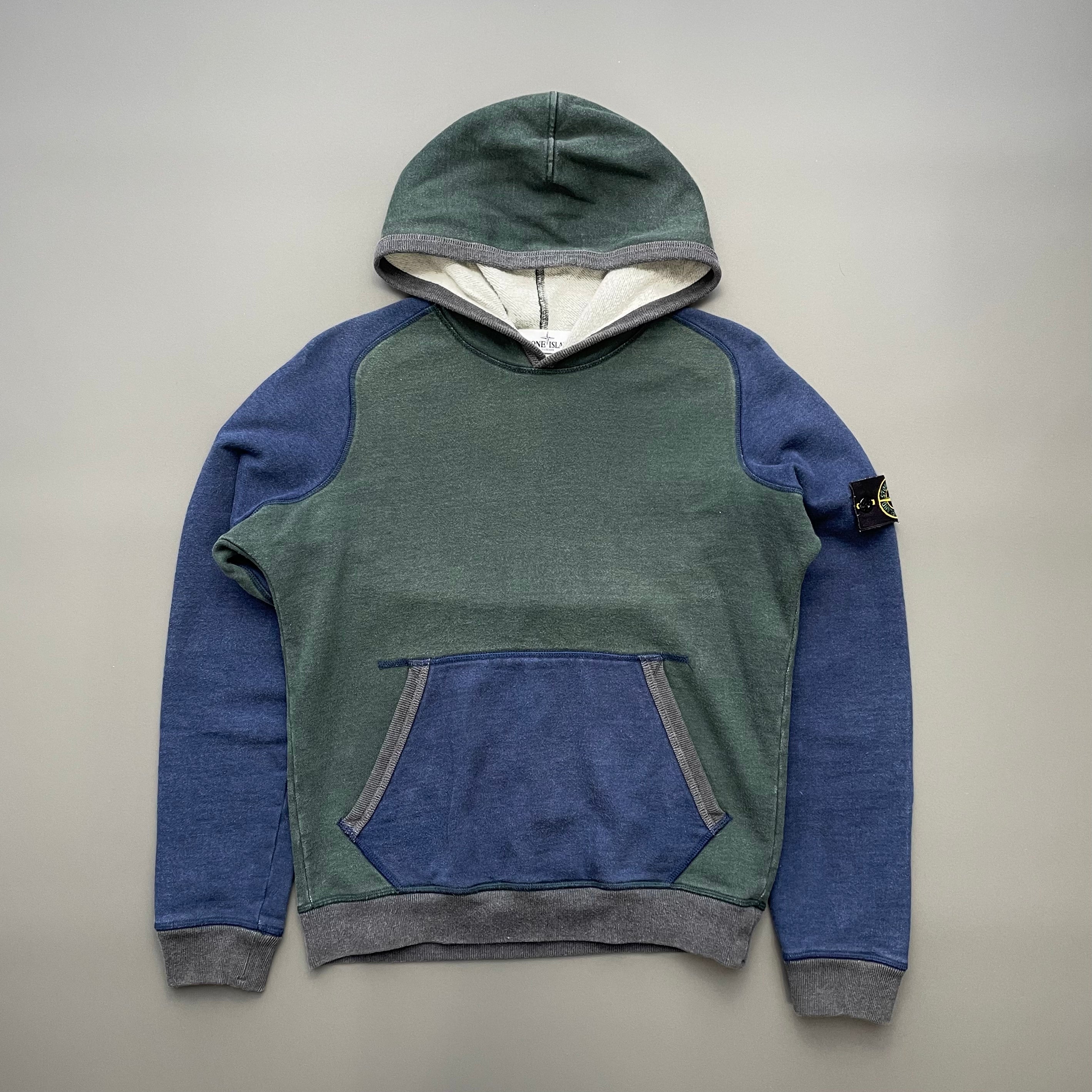 Stone Island Green, Grey & Blue AW12 Athletic Hoodie – ajpg_shop