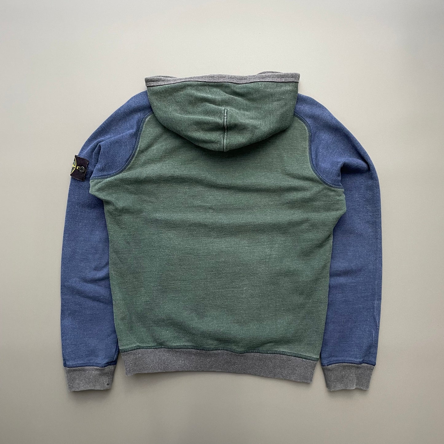 Stone Island Green, Grey & Blue AW12 Athletic Hoodie