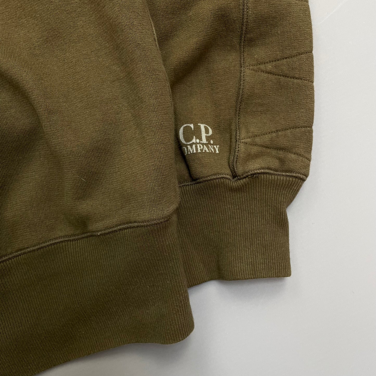 C.P. Company Khaki AW08 Detachable Hood Button & Zip Collar Technical Jumper