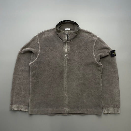 Stone Island Brown AW03 Half Zip Fleece Jumper